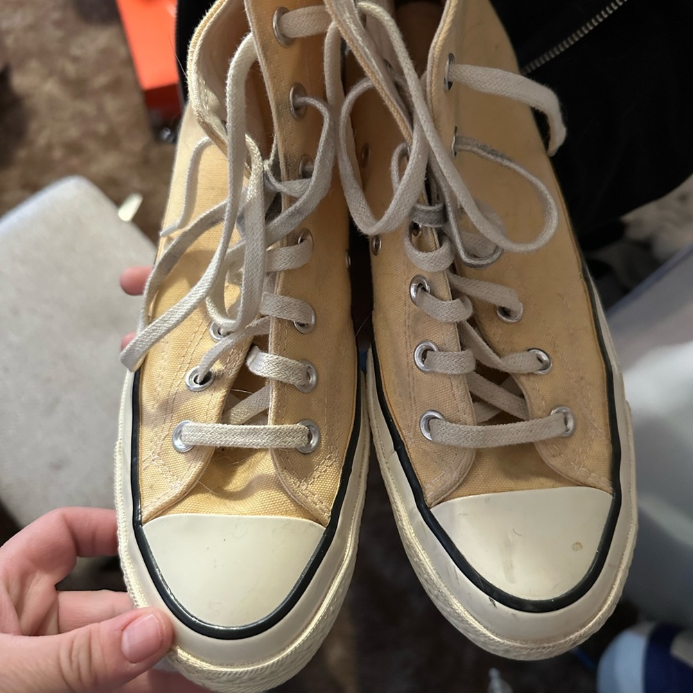 Converse Yellow High-Top Sneakers